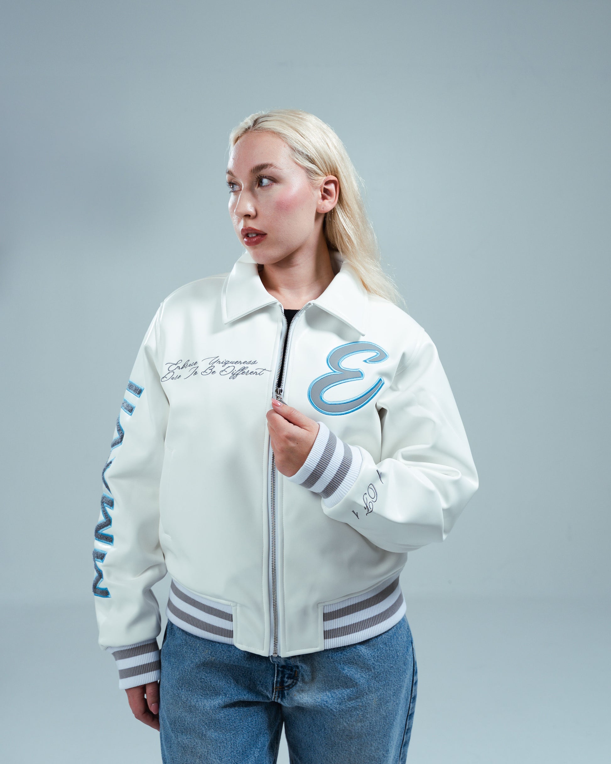 Arctic Varsity Leather Jacket